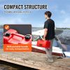 VEVOR Marine Fuel Tank, 3.17 Gallon/12L, Portable Boat Fuel Gas Tank for Outboard Engine Boats, Plastic Outboard Marine Boat Fuel Tank with Hose
