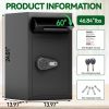 Depository Drop Safe, Front Drop Slot Lock Box with Digital Combination and Anti-Fishing, Silent Deposit Safe Box