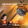 VEVOR Portable Fan Rechargeable 13 inch, Battery Powered Fan with LED Lantern, 4 Speeds Adjustable & 45¬∞/90¬∞Automatic Swivel & Timer