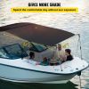 VEVOR T-Top Sun Shade Kit 4' x 5', UV-Proof 600D Polyester T-top Extension Kit with Rustproof Steel Telescopic Poles, Waterproof T-Top Shade Kit