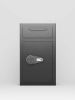 Depository Drop Safe, Front Drop Slot Lock Box with Digital Combination and Anti-Fishing, Silent Deposit Safe Box