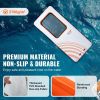 VEVOR Inflatable Floating Dock, 15x6.5FT Inflatable Dock Platform with 4*6FT Trampoline Mesh Pool
