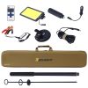 LED Camping Light, 12V 10000 Lumen Super Bright Portable Outdoor Lights with Telescoping Pole Suction Cup Magnetic Base, Flood Lamp for Outdoors Camp
