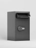 Depository Drop Safe, Front Drop Slot Lock Box with Digital Combination and Anti-Fishing, Silent Deposit Safe Box